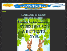 Tablet Screenshot of leghajoszinhaz.hu